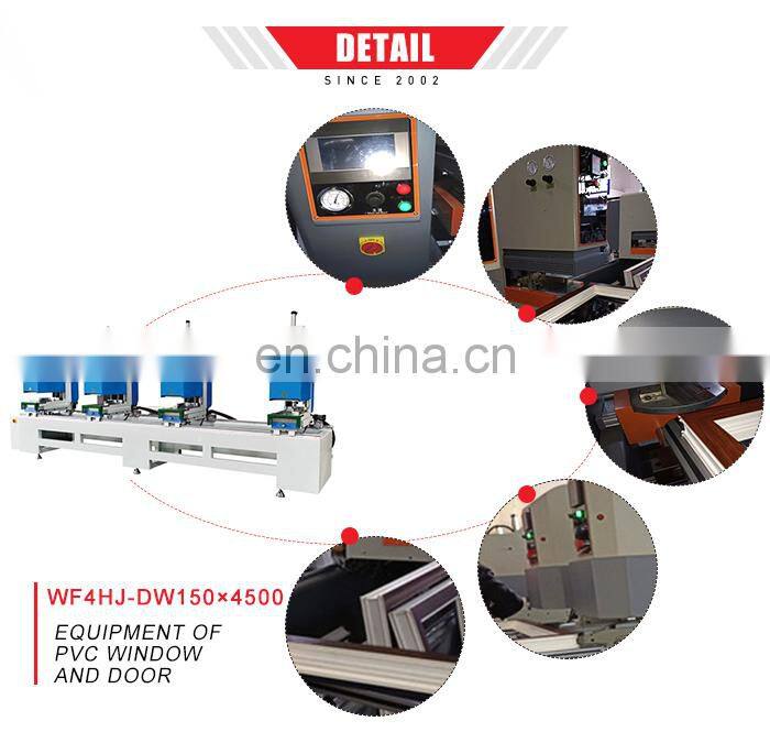 Pvc plastic window door welding making machine