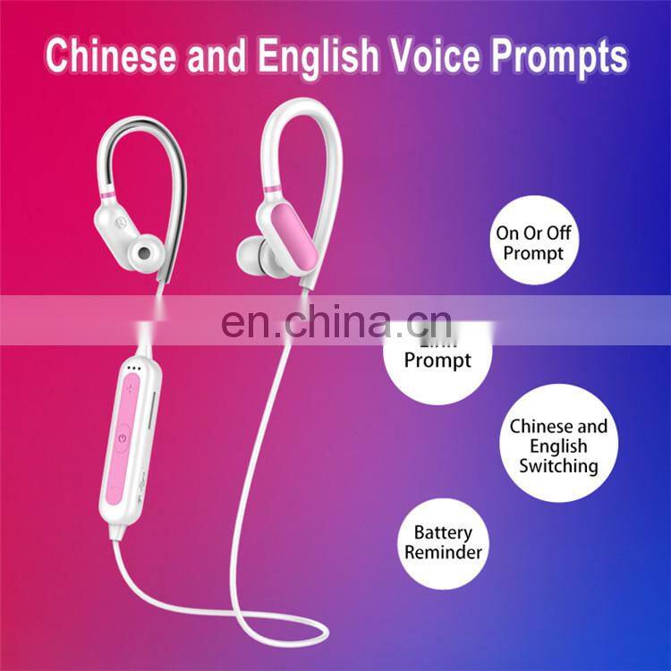 New Bulk Metal Wireless Pure Bass Neckband Earbuds Earphones Headphones with TF card