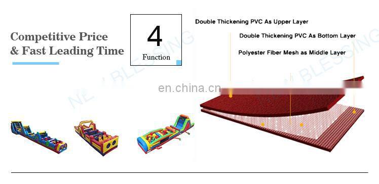 Hot-sale adult kids suited challenge games inflatable obstacle course