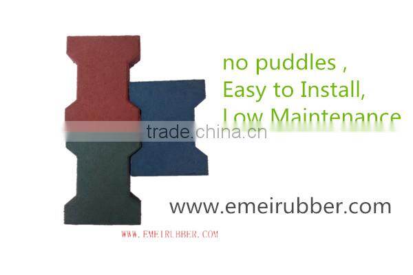 anti-slip driveway rubber floor tiles