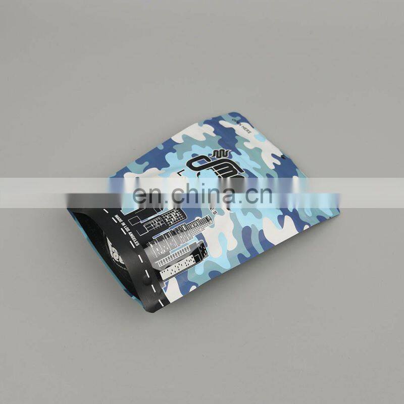 Smell Proof Multi-Sizes Clear Front Stand up Alone Aluminum Foil Pouch Mylar Foil Zipper Bags Food Storage Reclosable