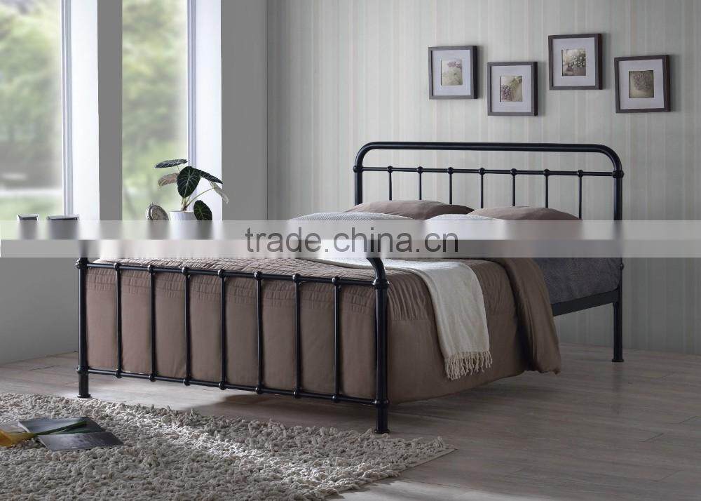 Trade Assurance Factory Supplier Modern Design White Color Metal Bed