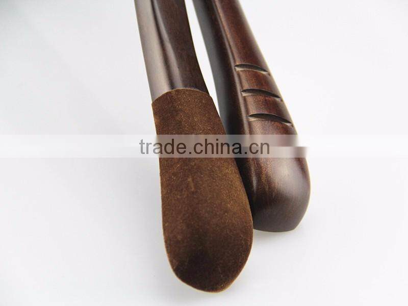 CY-660 top quality men suit hanger brown cloth wooden hanger for cloth