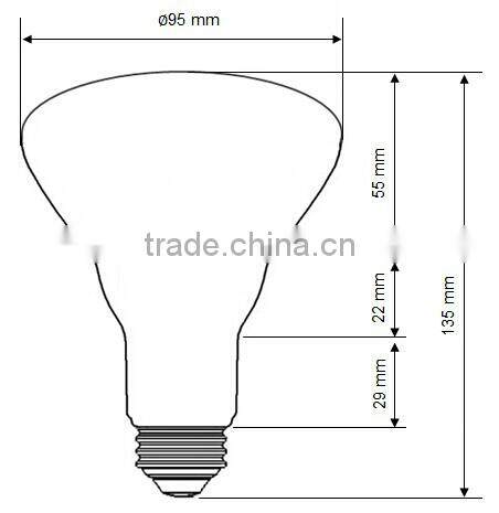 120V E26 base ETL Approved Dimmable LED BR30