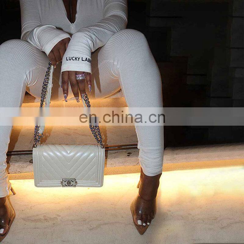 Manufacturer wholesale women's spring and summer new cardigan jacket + folded pants sexy slim 2-piece suit