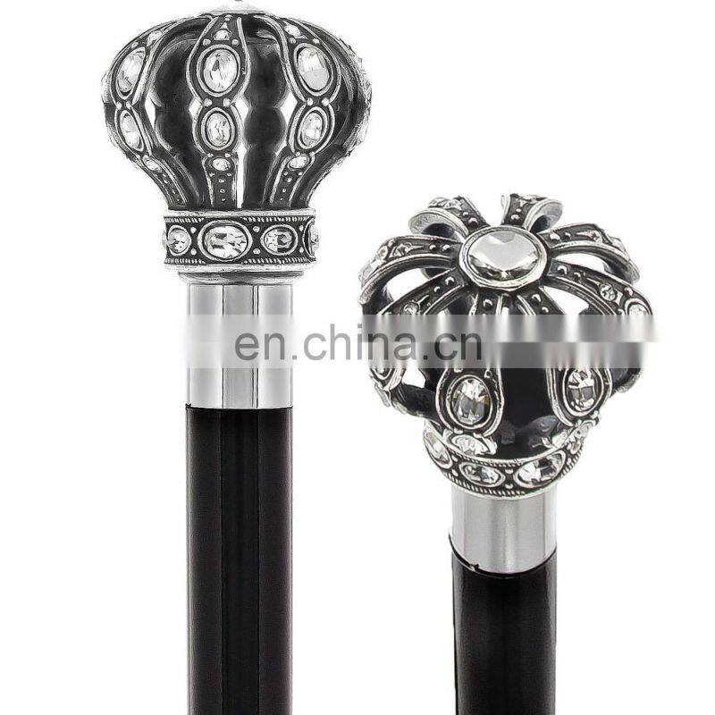 metal designer head cane