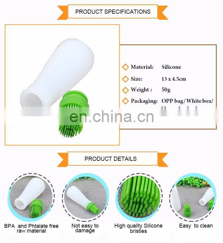 Best Silicone Pastry Basting Grill Barbecue Brush, Solid Core and Hygienic Solid Coating Brush