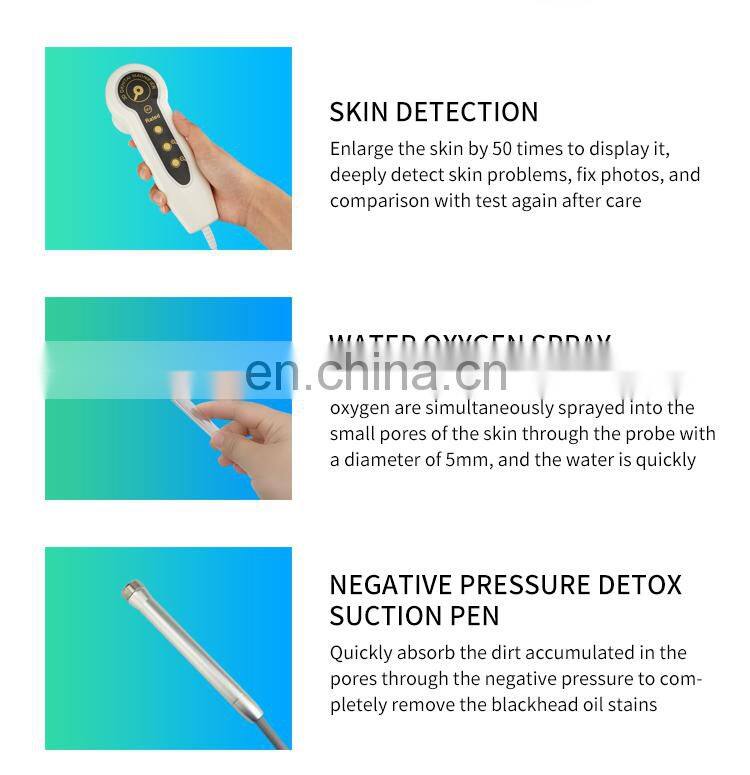 Factory Dual-Screen Water Oxygen Jet Facial Machine Facial Deep Clean Hydration Firm Lifting Skin Care Beauty Instrument