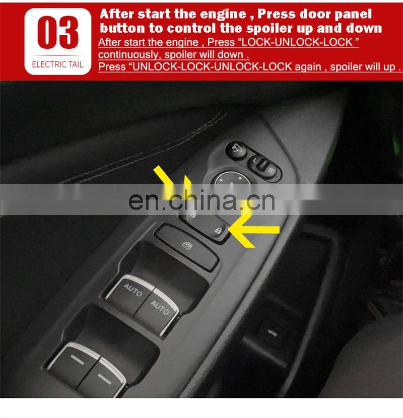 Large Inventory Gloss Carbon Fiber ABS Brake Light Electric Car Spoiler Rear Trunk Spoiler For Citroen C5 2010-2022