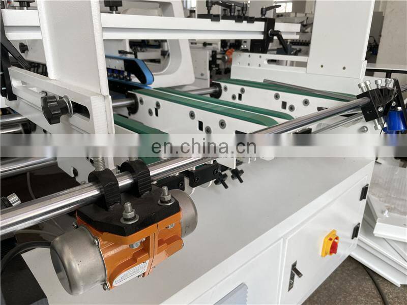 GDFG900 medium middle speed Automatic Crash Lock Bottom Folder Gluer, gift food packaging cardboard box folding gluing machine