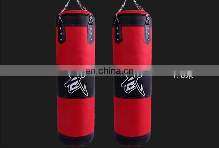 Low MOQ punching hanging boxing sand bag