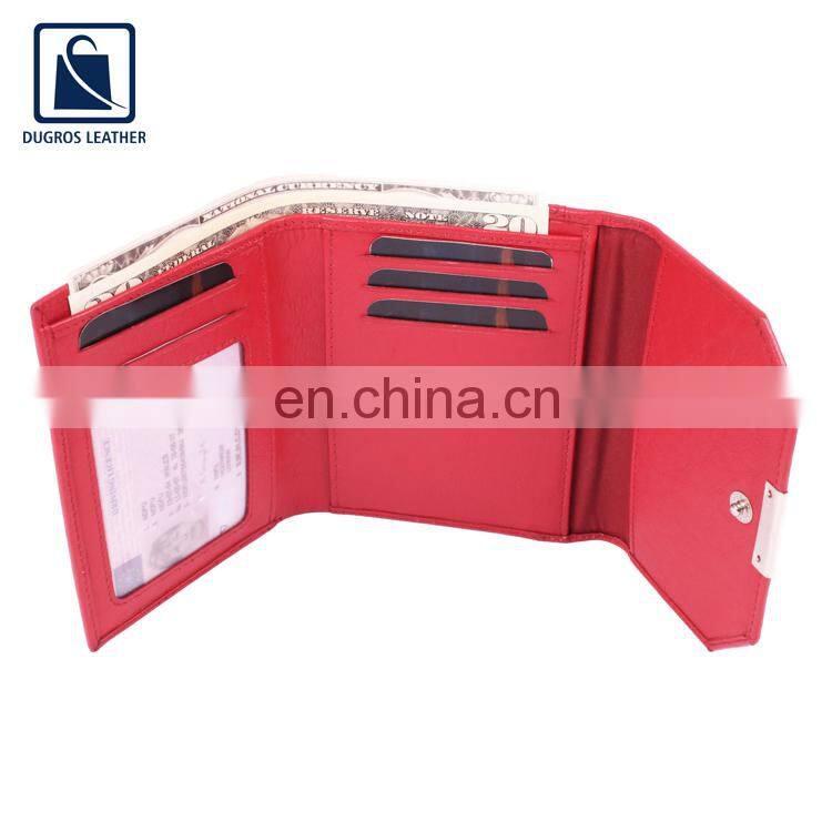 Huge Demand on Optimum Quality Eye Catching Pattern Polyester Lining Genuine Leather Women Wallet Manufacturer
