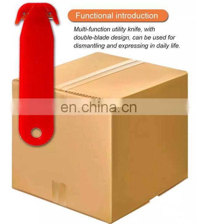 Wholesale Multifunction Custom Open Ended Letter Envelop Opener Plastic Logo Belt Cutter