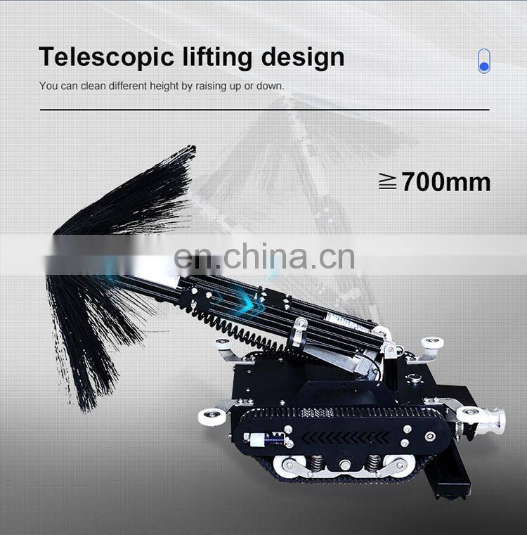 rotary brush air duct cleaner ventilation duct cleaning robot
