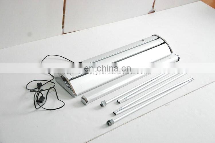 Electric Roll up banner stand ( aluminum+Magnet cover,3M tape,double oxford bag)