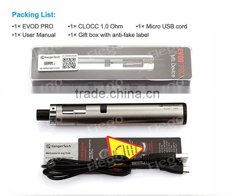 2016 Simple And Convenient To Use Top Filling Kanger Evod Pro Kit From Elego