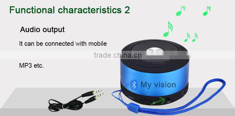 Deep bass outdoor hands free portalbe bluetooth speaker