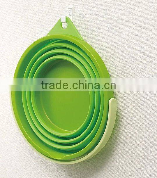 Portable Space Saver Outdoor New Collapsible silicon Round Water Bucket Container