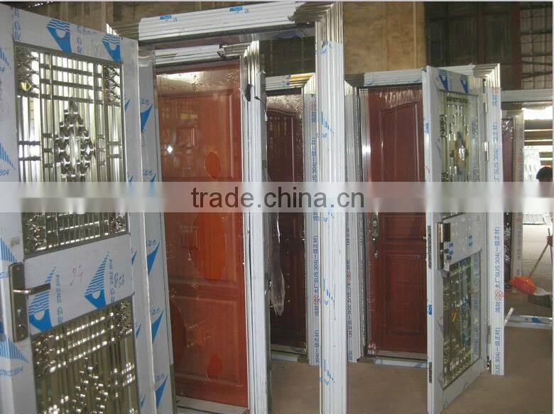 steel apartment building entry doors