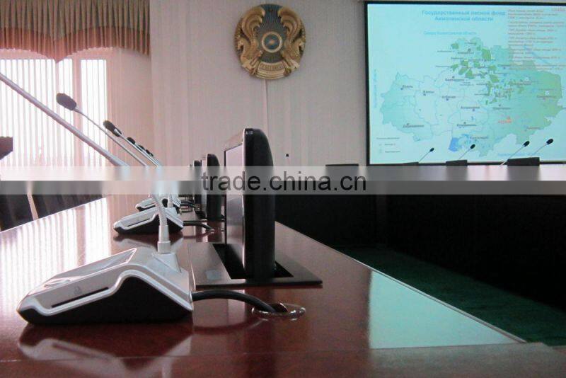 remote controlled aluminum table screen lift for conference system/ table lcd lift