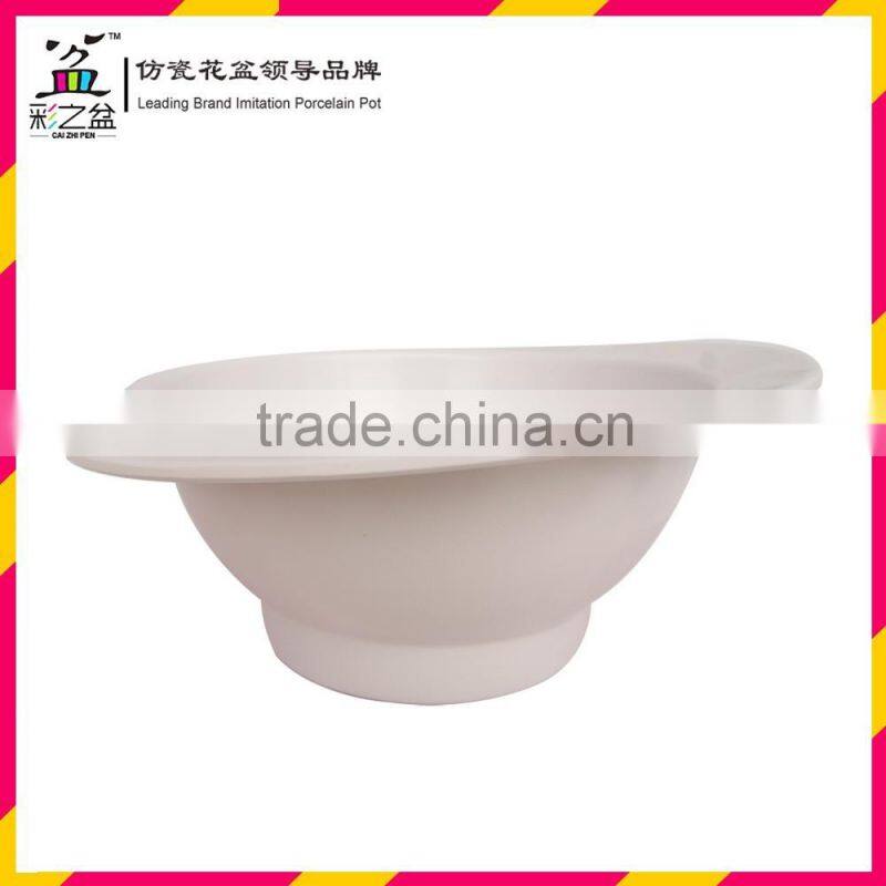 Wholesale artificial plant pot beautiful Hat shape Melamine flower pot MX1312
