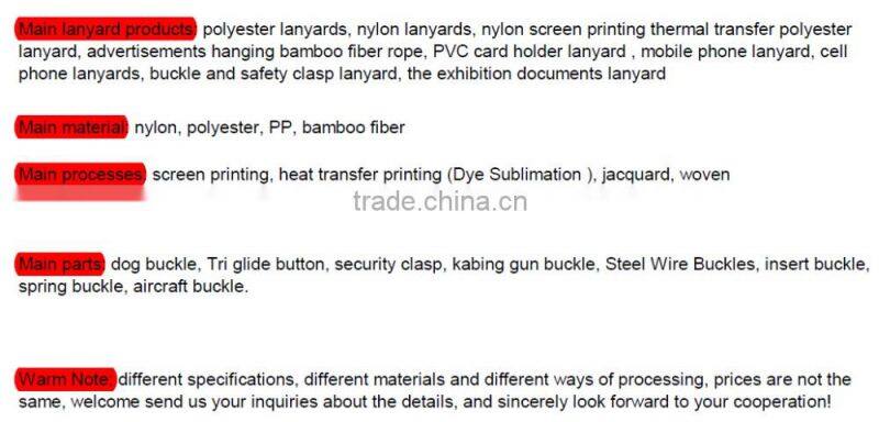Custom screen printing exhibition LOGO Nylon lanyards work permit card lanyard mobile phone rope Lanyard