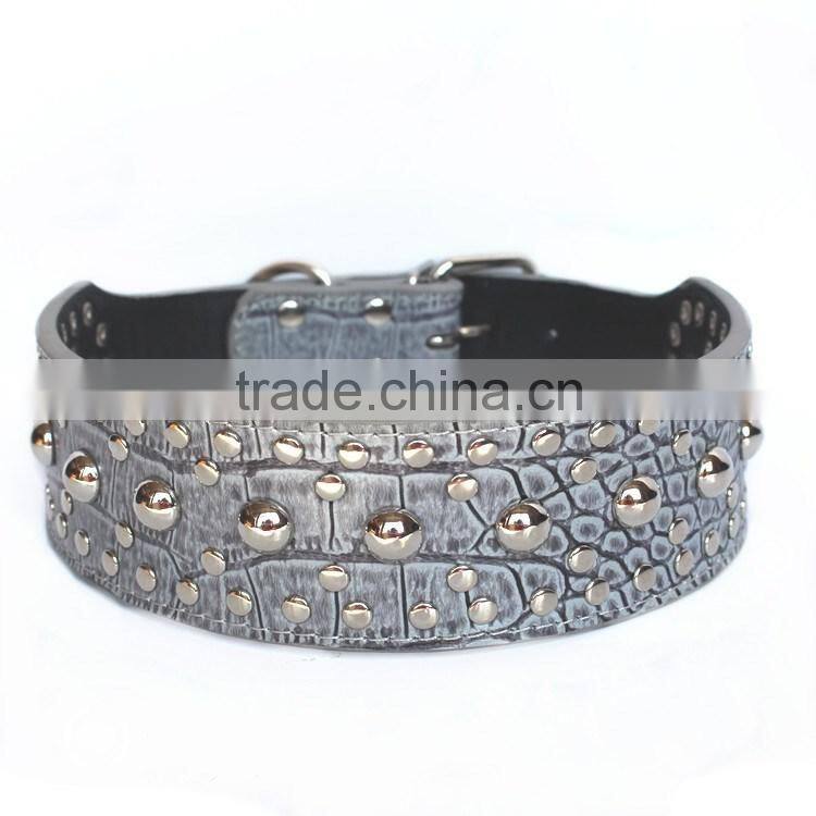 Wholesale fashion chain pet collar mushrooms nails dog collars