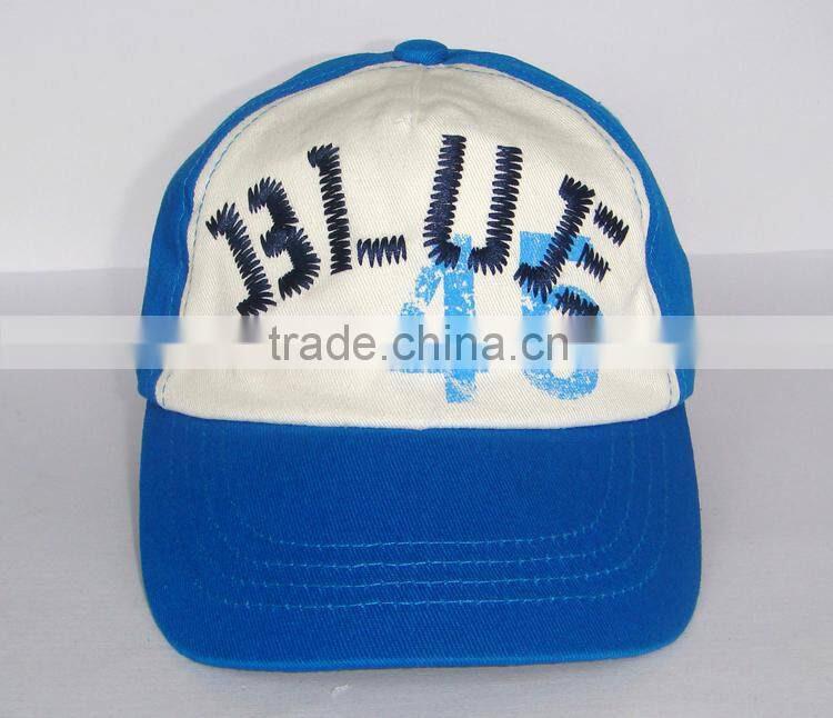 flat short brim 5 panel cap with printing logo