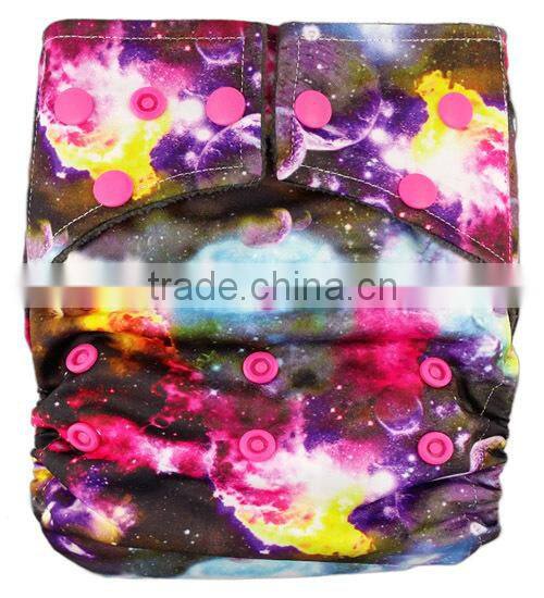 Washable Baby Diaper AIO Diapers with Bamboo Charcoal Innber