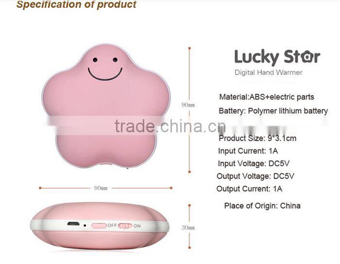 3600mA Pocket Hand Warmer Power Bank