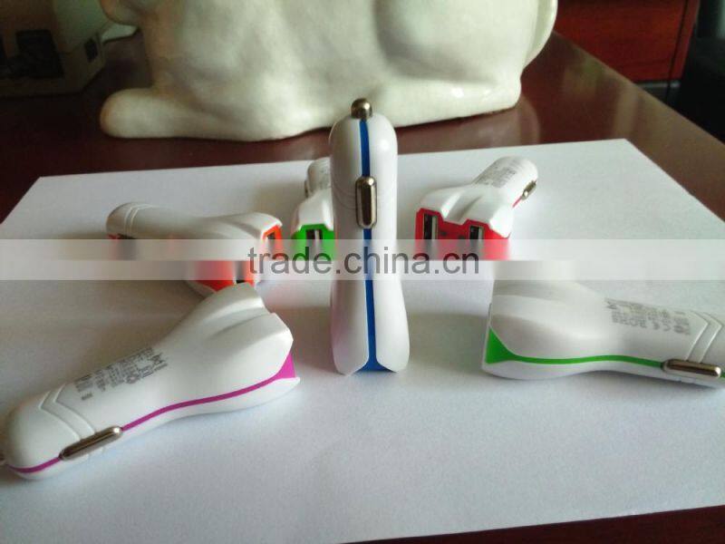 Promotional Output DC 5.0V 3.1A Portable Dual USB Car Charger