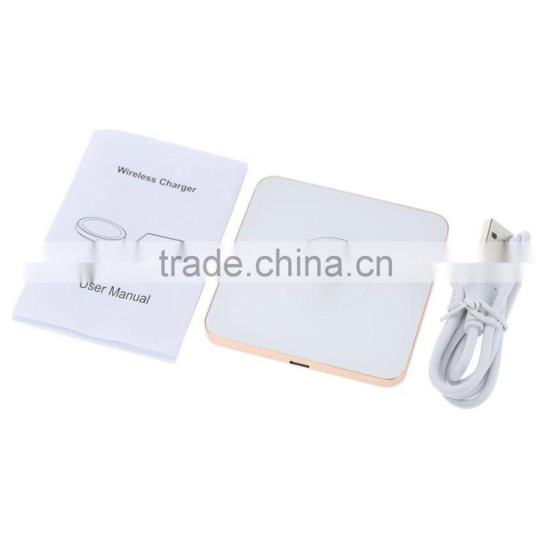hot design high efficiency desktop qi wireless charger for iphone/samsung