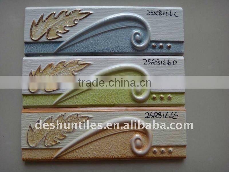 80x250mm ceramic wall waist line tile