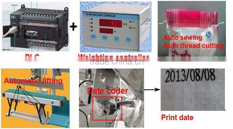 sunflower seed weighing and packing machine with sewing machine