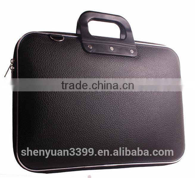 Official document men shoulder briefcase genuine leather laptop computer bags
