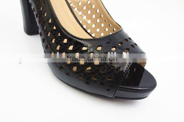 latest New high class middle heel slingback Sandals with net
