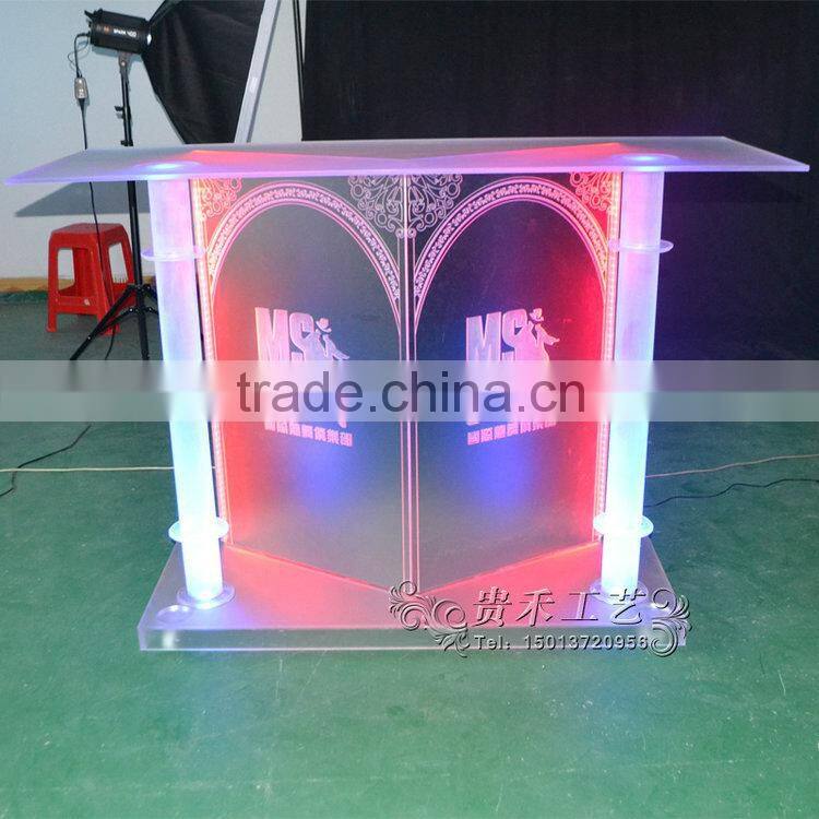 high quality acrylic bar table with LED lights,bar table for bar