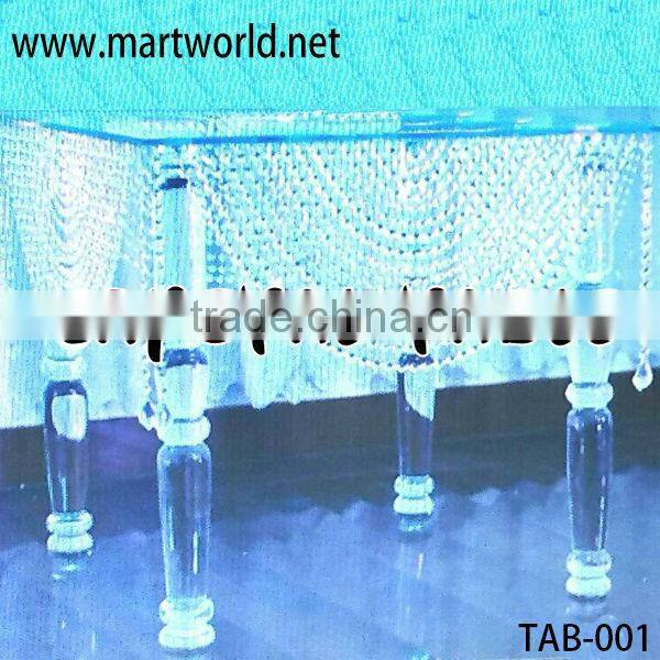 High quality acrylic crystal table for home,hotel,wedding events&party;dinning table;coffee table(TAB-001)