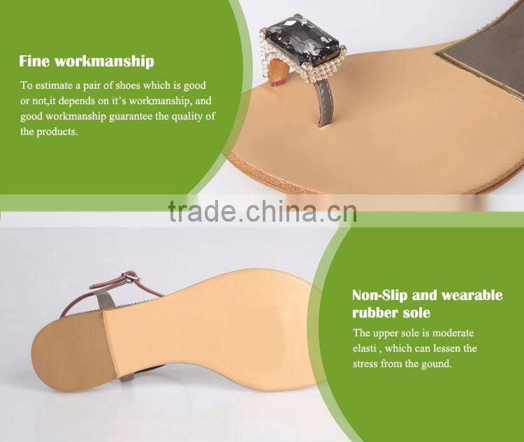 2014 fashion flat sandal for girls