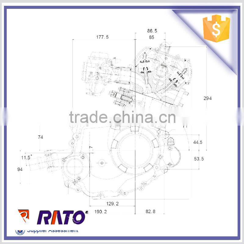 ATV250 engine air cooled Atv engine specially for ITALIKA ATV250