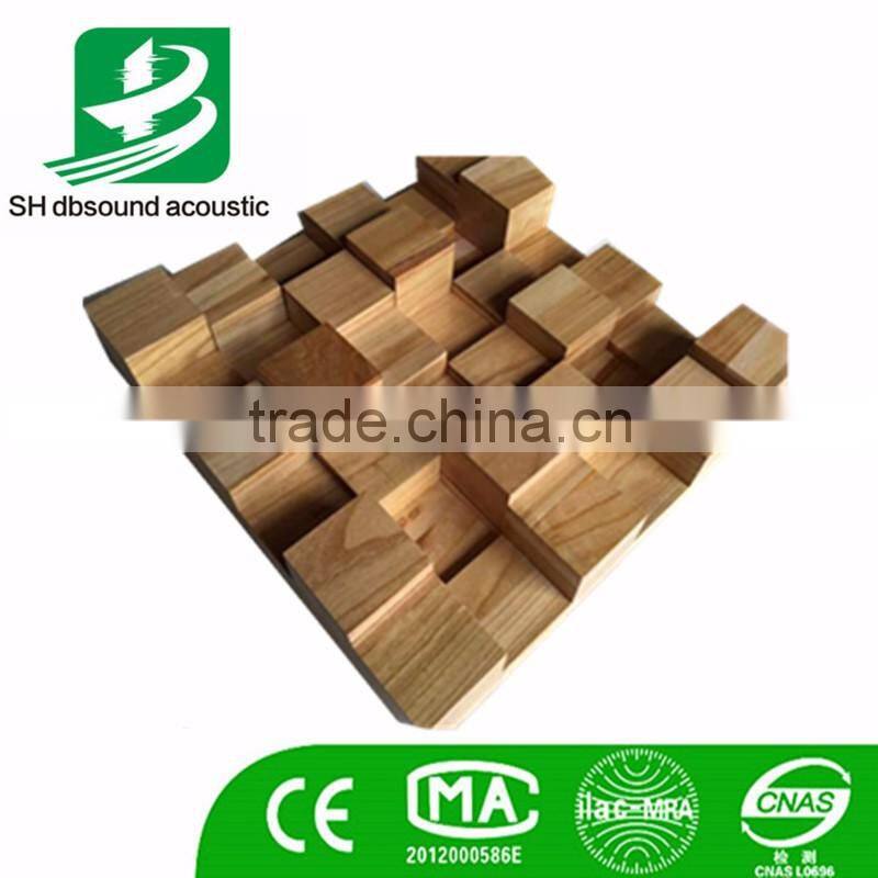 3D acoustic material acoustic diffuser for home theater