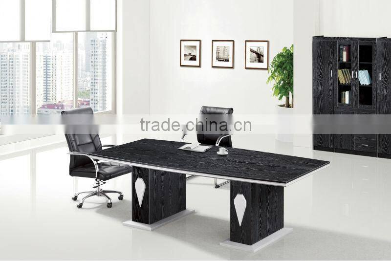hot sale high quality modern latest style with wire management aluminum decoration wooden conference desk meeting table