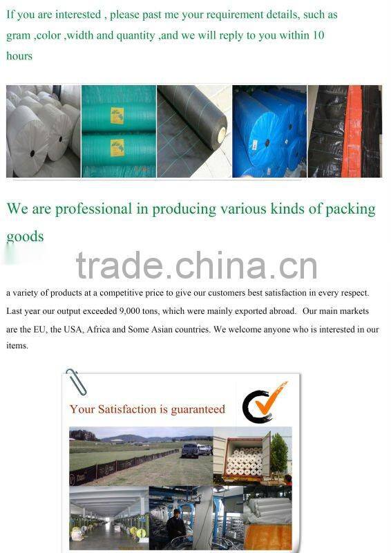 pp black plastic ground cover