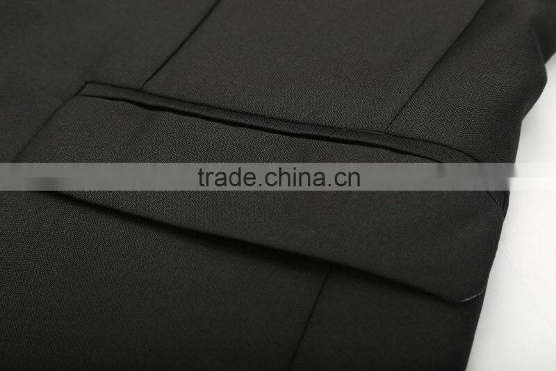 2016 Wholesale Mens Slim Fit Casual One Button Blazer Jacket