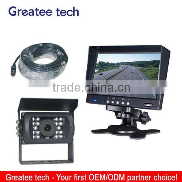 car rearview camera system for bus/truck with 20 meter 4pin cable