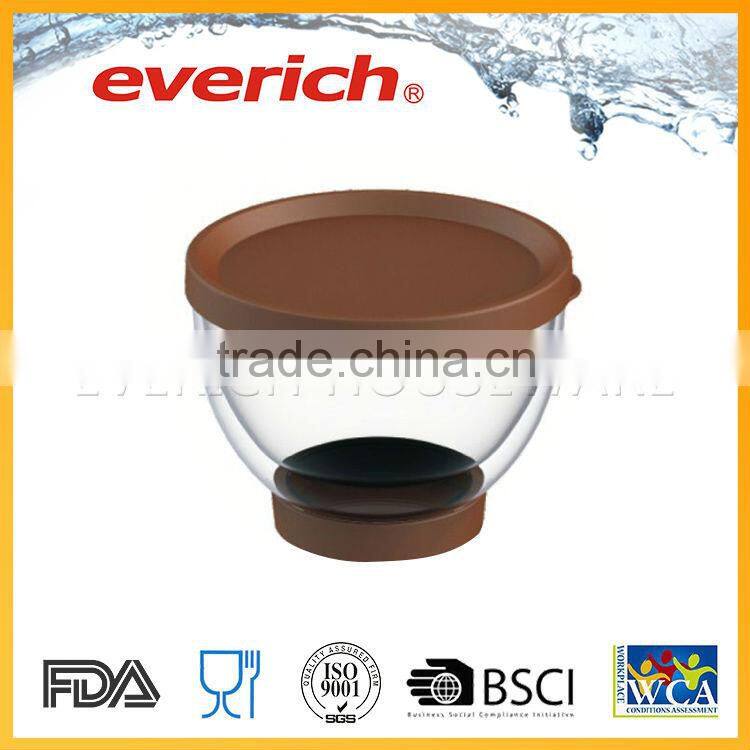Promotional hot selling best custom cheap double wall glass cup