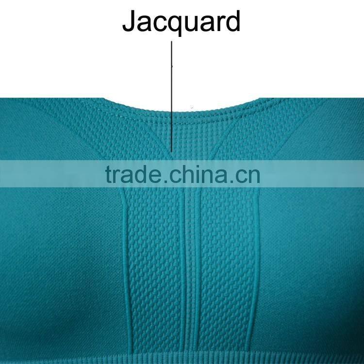 Seamless Underwear Plain Top Wire Free Sports Bra Vest