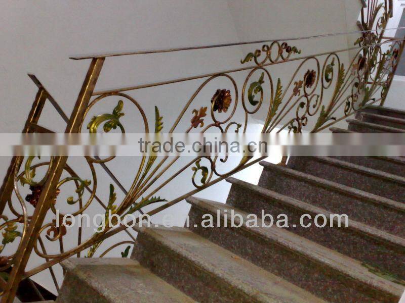 Top-selling nice welded cast iron pvc handrail for outside