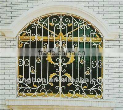 Top-selling newest wrought iron window grill design