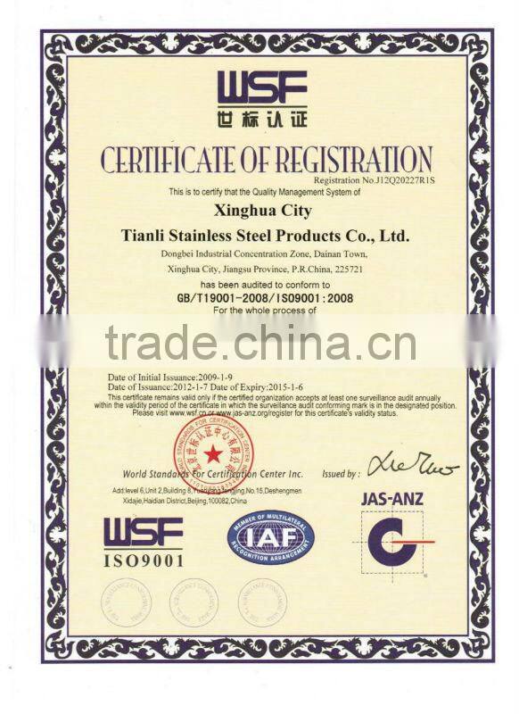 6*19S+NF 8*19S+NF stainless Steel Wire Rope for Elevater 8mm 10mm 12mm